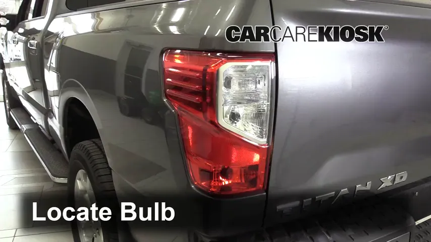 2017 Nissan Titan XD SL 5.6L V8 Lights Tail Light (replace bulb)